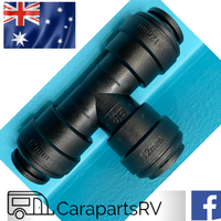 JOHN GUEST 12mm Tee Piece Connector. PUSH TO CONNECT. FOR CARAVANS & BOATS