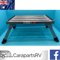 Coast Aluminium Folding Step Suitable for Caravan, Home or RV Use. Rated to 220kg
