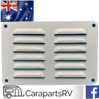 WHITE Aluminium Caravan Louvre Vent 147mm x 97mm Caravan, RV & Marine.