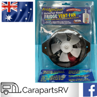 VALTERRA Caravan Fridge 12v COOLING FAN, Universal mount, Automatic On/Off.