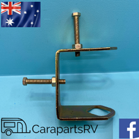 Universal 4" Caravan A-Frame Clamp for TV Mast / Telescopic Pole, suits up to 34mm Diameter Pole.