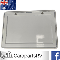 CARAVAN / RV External Picnic Table in White Aluminium 650mm x 450mm.