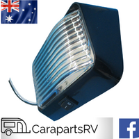 CARAVAN 12V LED Awning or Annex Light In BLACK size 150mm x 85mm.
