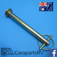 CARAVAN OR  RV POLE CONTAINER END PIN (LOCKABLE) FOR 100mm (4") PVC PIPES
