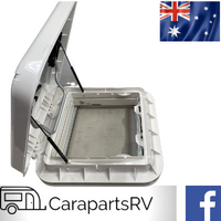 RANGER 450 X 400mm EURO STYLE CARAVAN SKYLIGHT. INC. LED LIGHTING.