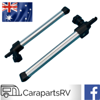 RANGER CARAVAN WINDOW STRUTS X 2 (1 X L/H & 1 X R/H) SUITS 450mm HIGH WINDOWS.