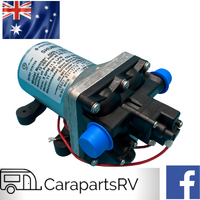 SHURFLO 12V CARAVAN AUTOMATIC WATER PRESSURE PUMP. PRE-WIRED PUMP ONLY