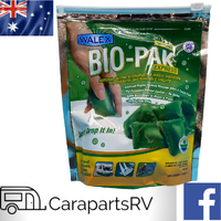 WALEX BIO-PAK EXPRESS GREEN CARAVAN CASSETTE TOILET & PORTA POTTI TREATMENT (15 SACHETS) FOR VANS & BOATS