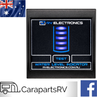 RV ELECTRONICS SINGLE WATER TANK MONITOR REPLACEMENT PANEL. INC BATTERY