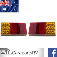 LED BOX TRAILER / TRADIE TRAILER  COMBINATION LAMPS X 2. 10-30 V DC