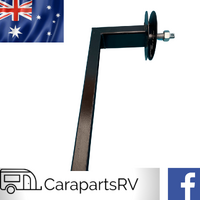 CARAVAN WELD ON TYPE SPARE WHEEL CARRIER. SUITS 13",14" AND SOME 15" WHEELS