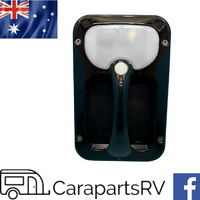 12V LED Grab Handle Light with Blue Night Light & Bright Full Light. Gloss Black