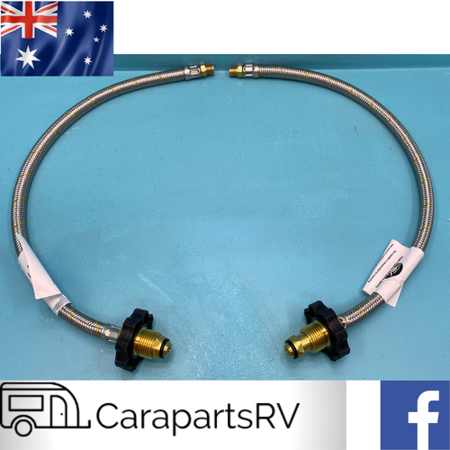  450mm BRAIDED FLEXIBLE PIGTAIL WITH HANDWHEEL