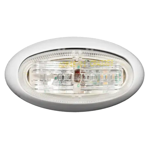 Coast RV Red/Amber LED Caravan Clearance Light – White Body