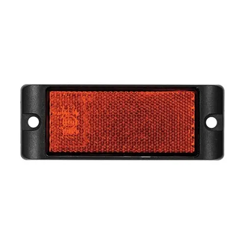LED Autolamps Amber Reflector With Mounting Bracket Twin Blister Pack - 7035A