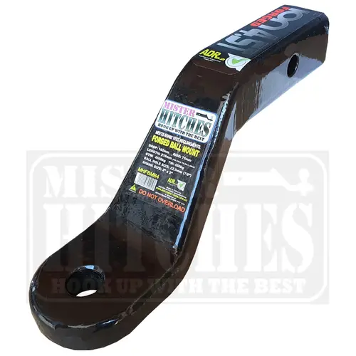 Mister Hitches Forged Ball Mount 4" Drop 4.5T Gtw 7/8" Ball Hole 216Mm Length