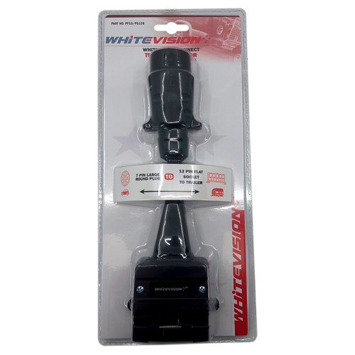 Whitevision Trailer Adaptor - 7 Pin Round (Large) to 12 Pin Socket